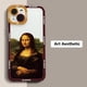 thumbnail image 5 of Great Art Aesthetic David Mona Lisa Clear Phone Case For iPhone 15 14 13 12 11 Pro Max Mini XS X XR SE 2020 7 8 Plus Soft Cover, 5 of 5