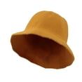 thumbnail image 4 of WITHMOONS Wool Winter Short Brim Womens Solid Bowler Fedora Hat SLB1245 (Yellow), 4 of 5