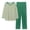 Green, variant on MEICHEN Pajamas for Women Set Womens Comfortable Stripe Gradient Pure Color Imitation Cotton Pajamas Women's Casual Loose Long Sleeved Trousers Suit Womens Loungewear
