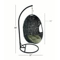 thumbnail image 4 of Mtl Pe Rattan Pod Chair 37"w, 80"h, 4 of 4