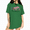 Green, variant on Green Peace Quote T-Shirts for Women Pink Butterfly Motif Print Short Sleeve Crewneck Tee Tops