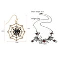thumbnail image 5 of Halloween Spider Jewelry Set Spider Pendant Necklaces Tarantula Web Dangle Earrings Party Costume Jewelry,2 Pairs-1, 5 of 5