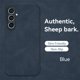 thumbnail image 3 of Sheepskin Leather Case For Samsung Galaxy S23 S23Ultra S22 S21 S20 S10 S9 Plus S23FE Note 20Ultra 10 9 8 Luxury Matte Back Cover, 3 of 5