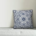 thumbnail image 2 of Creative Products Navy Distressed Medallion 18x18 Spun Poly Pillow, 2 of 2