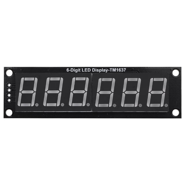 Tubo indicador LED digital de 0,56 pulgadas TM1637 0,56 pulgadas, 6 dígitos y 7 segmentos para Arduino