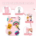 thumbnail image 3 of Gynky Cat Silicone Case with Keyring for Touchland Hand Sanitizer Mist Case 1FL. OZ, With Cute 6 Charms Accessory, Pink, 3 of 7