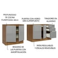 thumbnail image 4 of Madesa Kit 2 Balcones Cocina Sin Encimera Lux Marrón/Gris, 4 of 10