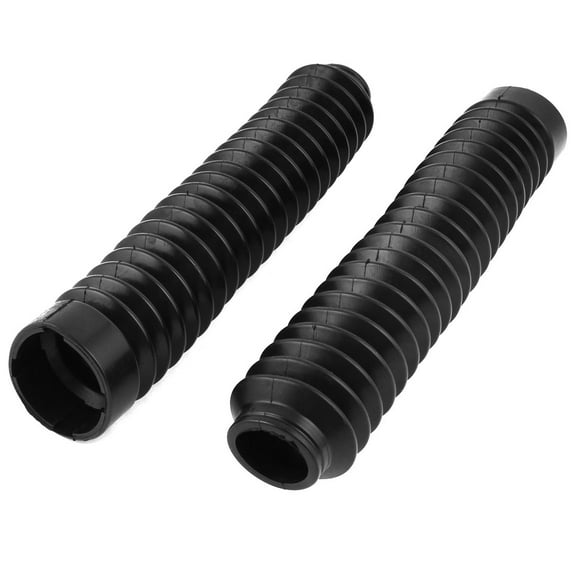 Unique Bargains Front Fork Cover Shock Absorber Dust Pair 26cm Motorcycle Rubber Cover Black