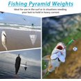 thumbnail image 3 of czcpp-Pyramid Sinker Fishing Weights Bullet Fishing Weight Saltwater Fishing Weight Sinker for Catfish Rig Ocean Surf Fishing Gear Tackle 1oz 2oz 3oz 4oz 5oz 6oz 8oz, 3 of 4
