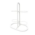 thumbnail image 2 of Colaxi Ball Rack Basketball Rack Versatile Metal Freestanding Accessories Organizer Ball Shelf for Indoor Home Garage Rugby Football 4 Tier White, 2 of 8