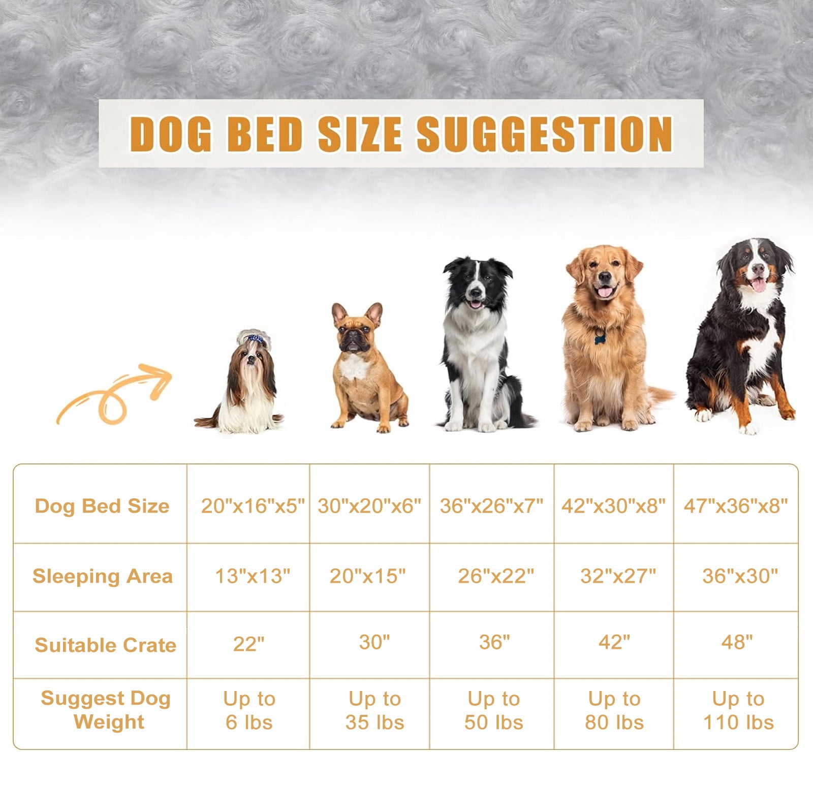 PayUSD XL Dog Beds Waterproof Orthopedic Dog Bed for Extra Large Dogs Non-Slip Bottom and Egg-Crate Foam Big Dog Pet Couch Sofa with Washable Removable Cover