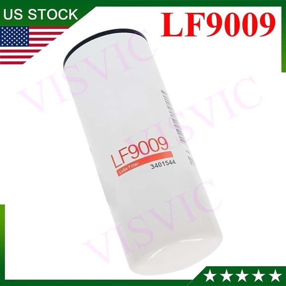 Oil Filter LF9009, for Cummins 3401544, pack of 1