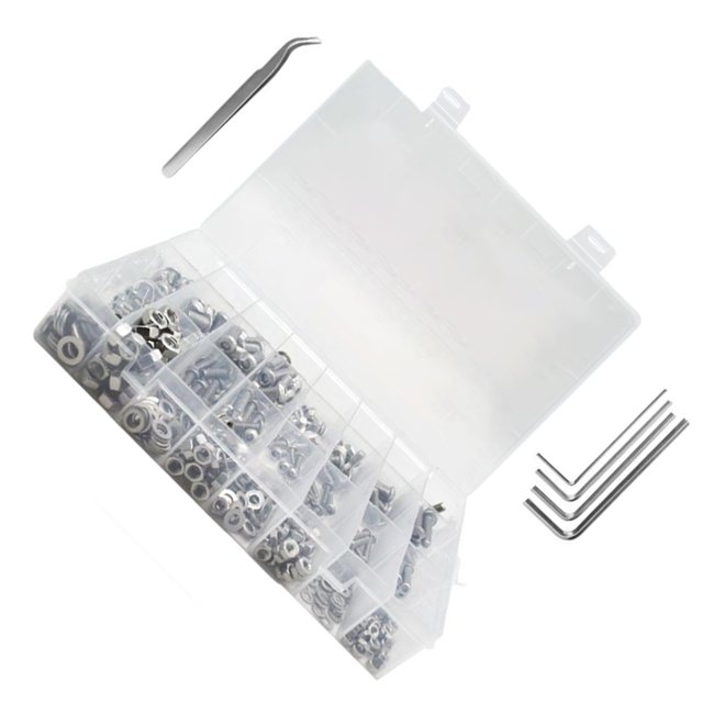 Riwesomey 520 Unids/caja Tornillo hexagonal Tornillos modificados Sujetador de acero inoxidable Piezas de repuesto Accesorio de reparación de Herramientas y ferretería Riwesomey TO011592-00