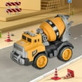 thumbnail image 5 of Large Durable Mixer Truck Toy, Inertia-Powered Construction Vehicle Model, Beach Sand Play Vehicle for 3+ Years, Alloy Engineering Vehicle, 5 of 9