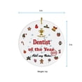 thumbnail image 4 of Dentist of the Year Ceramic Ornament, Custom Christmas Ornament, Christmas 2025 Tree Decoration, Gift for Family, Friends & Coworkers, 4 of 5