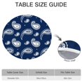 thumbnail image 6 of Bohemian Print Round Table Cover with Elastic Hem, Floral Design 56 Inch Cloth for Dining and Events, 6 of 7