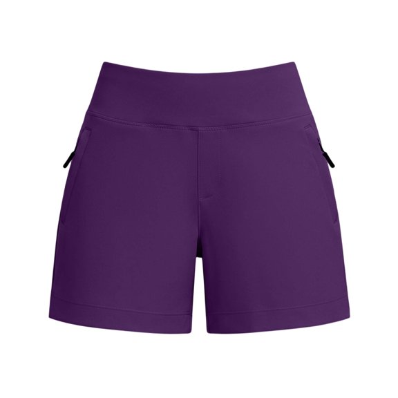 TFEOQRY Women's High Waist Yoga Shorts with Zipper Pockets Lightweight Stretchy for Summer Running Sports and Daliy Wear