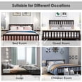 thumbnail image 3 of Topbuy Wood Bed Frame Wooden Slat Support Platform w/ Headboard Queen Size, 3 of 8