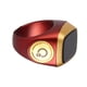 thumbnail image 4 of Anillo contador inteligente con pantalla de 0,49 pulgadas, compatible con aplicación, botón CNC de 20 mm, anillo contador inteligente portátil, color marrón, 4 of 5