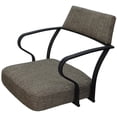 thumbnail image 3 of Carolina Swivel Tilt Counter 26" Metal Bar Stool - Brown Fabric - Gray Frame, 3 of 3