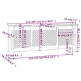 thumbnail image 2 of vidaXL Radiator Cover Radiator Guard for Home Office Heater Cabinet Cover MDF, 2 of 7