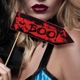 thumbnail image 5 of 22 Pieces Halloween Zombie Photo Booth Props Horror Scary for Vampire Witch Hat Skull Ghost Bloody Cake Topper Theme Party Supplies Decoration, 5 of 5