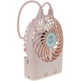 thumbnail image 4 of Ventilador de batería USB portátil Mini ventilador de mesa con luz PC Computadora Ventilador USB Refrigeración silenciosa Ventilador de refrigeración para oficina Hogar Viajes Camping Ciclismo-Rosa, 4 of 5
