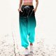 thumbnail image 4 of Pantalones deportivos Prolriy para mujer, pantalones deportivos informales con estampado degradado, bolsillos, cintura alta, deportivos, para gimnasio, ajuste atlético, pantalones para correr,, 4 of 4