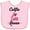 AD-Pink, variant on Inktastic Microscopy Funny Science Girls Baby Bib
