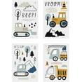 thumbnail image 2 of Mulaibdin 37 pcs Cartoon Bulldozer Digger Wall Stickers, Adorable Baby Boys Room Decor for Bedroom Nursery Construction Wall Murals Peel and Stick (37PCS), 2 of 7