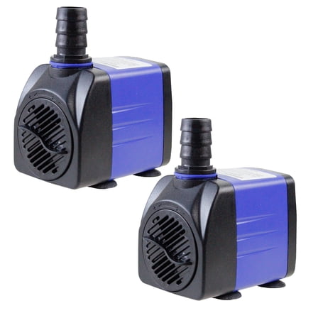 Aquaneat 2pcs Aquarium Water Pump 480GPH Submersible Fountain Pump