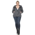 thumbnail image 4 of White Mark Women's Plus Size Hooded Sherpa Jacket, 4 of 6