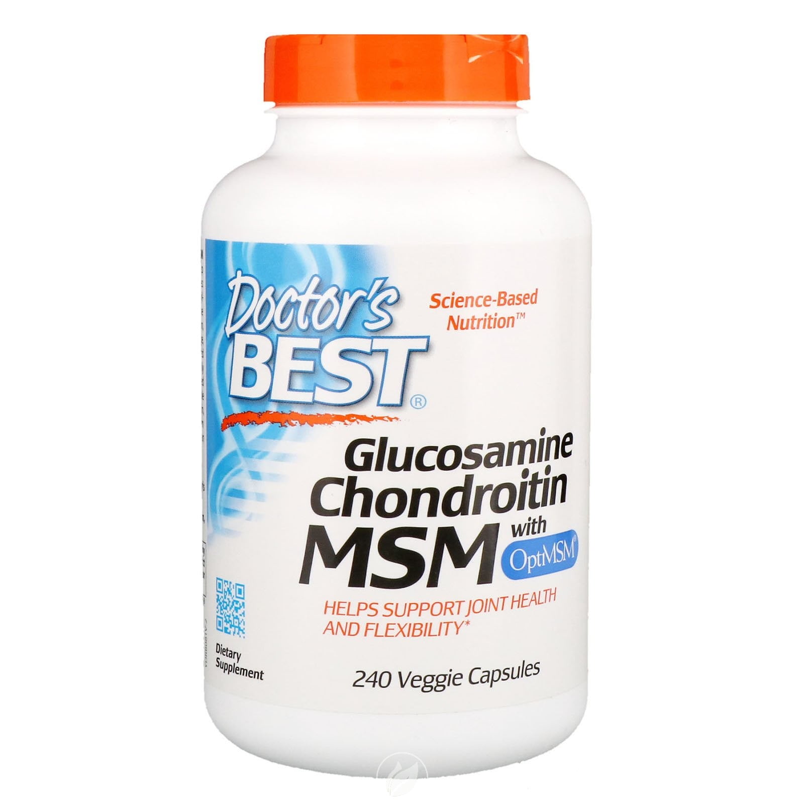 (2 Pack) Doctor's Best Glucosamine Chondroitin Msm with OptiMSM Capsules, Supports Healthy Joint