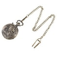 thumbnail image 3 of 1pc Vintage Pocket Watch Pocket Watch Pocket Watch Locomotive Shape Design for Friends (Brown), 3 of 7