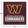 thumbnail image 2 of Washington Commanders Napkins, 48 ct, 2 of 2