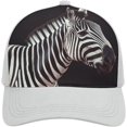 thumbnail image 1 of Animal Zebra Baseball Cap Classic Golf Cap Soft Dad Hat Multicolor Adjustable Low Profile Hat Unisex, 1 of 6