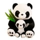 thumbnail image 5 of Mamá y bebé panda animales panda bambú juguete día de San Valentín regalos para él divertido 30 centimetros, 5 of 9
