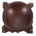 thumbnail image 4 of 2Pcs Retro Wooden Base Home Simple Gourd Holder Crystal Balls Displaying Stand, 4 of 7