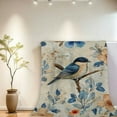 thumbnail image 2 of GWJING Blue Bird Flannel Blanket - Beautiful Bluebird, Flower, and Butterfly Throw,Playful Gifts for Adult &amp; Nature Lovers, Ultra Soft &amp; Warm,Lightweight,for Couch Bedroom Living Room 30x40in, 2 of 8