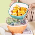 thumbnail image 4 of Homerr Square Plastic Bowl With Lid Transparent Plastic Bowl Stackable Square Plastic Bowl with Lid Large Opening Space Saving Meal Prep Salad Kitchen Supply, 4 of 8