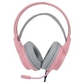 thumbnail image 4 of Auriculares con micrófono con cable Auriculares para juegos Auriculares montados en la cabeza Suministros de escritorio 7.1 USB único H200 (rosa), 4 of 10