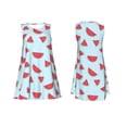 thumbnail image 7 of Uemuo Watermelon Pattern Women’s Sleeveless Dress – Casual Summer A-Line Dress, Stylish and Comfortable Sundress for Hot Weather, 7 of 7