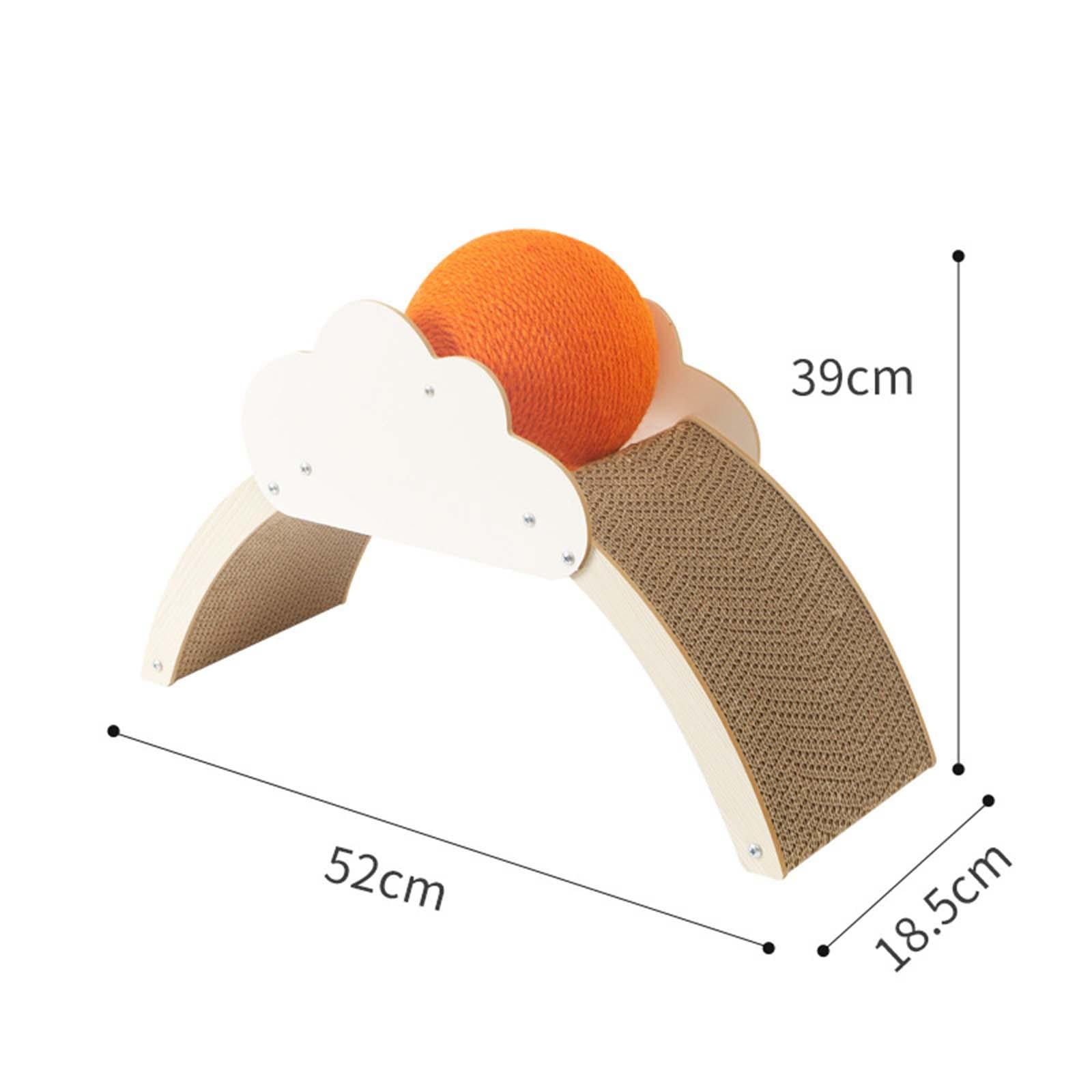 Cat Scratching Board Cat Scratcher Cardboard Cat Scratch Ball Nonslip Protect Furniture Ornament Kitty Scratching Board Cat Scratch Pad Bowl Clouds