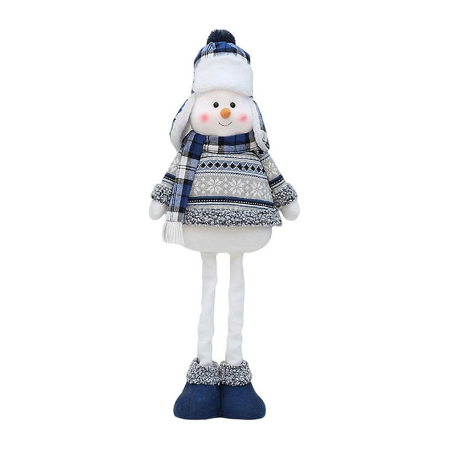 Muñeco de Navidad Strade Fareast Limited de peluche con bufanda y sombrero 75 cm