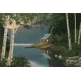 thumbnail image 2 of Wiens, James 14x11 White Modern Wood Framed Museum Art Print Titled - Quiet Evening I Summer, 2 of 4