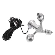 Uonlytech Plated Silver Wind Cup Anemometer Precision Measurement for Home Use