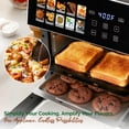 thumbnail image 5 of MIRASTON 10QT Air Fryer Toaster Oven Combo with 8 Presets, Visible Window and Touchscreen, Includes 2 Accessories & Recipe, stainless steel, 5 of 14