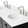 thumbnail image 6 of Ariel Cambridge 72 Inch Double Oval Sink Bathroom Vanity With Carrara White Quartz Countertop 1.5 Edge In Espresso, 6 of 10