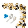 thumbnail image 1 of Honganda 120 Pieces Balloons, Sequins Oval Latex Balloons Inflatable Ornaments, 1 of 10