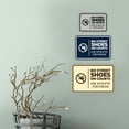 thumbnail image 2 of Signs ByLITA Classic Framed No Street Shoes on Courts Use Athletic Footwear Sign (Blue) - Large, 2 of 7